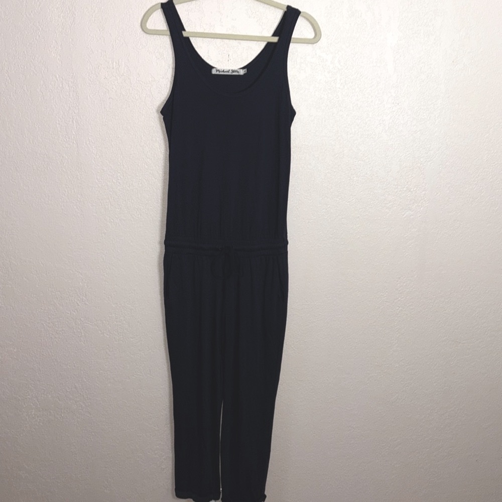 Michael Stars Navy Theo Tank Jumpsuit XS